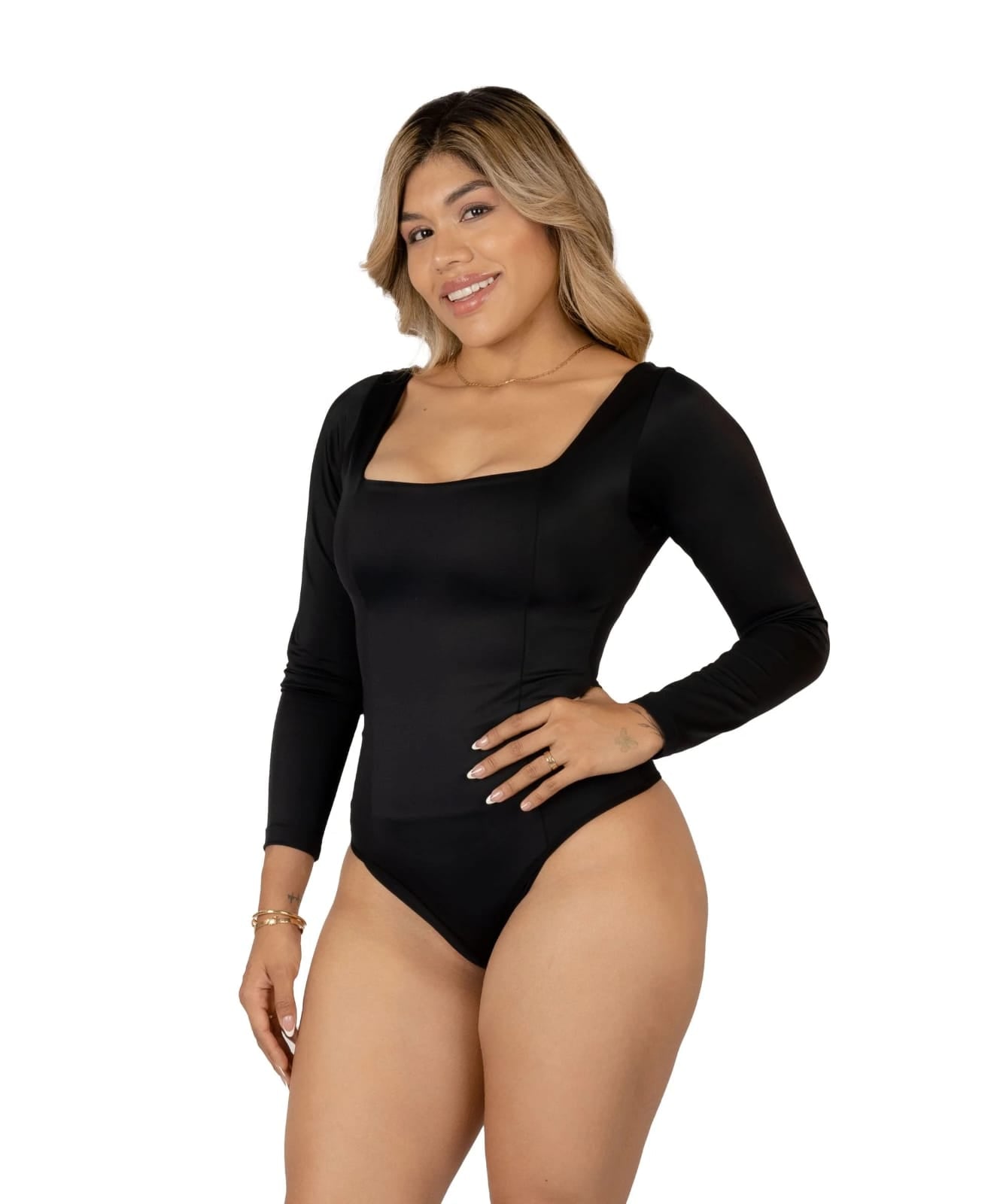 ✨BODY MOLDEADOR CON FAJA MANGA LARGA CUELLO CUADRADO ✨