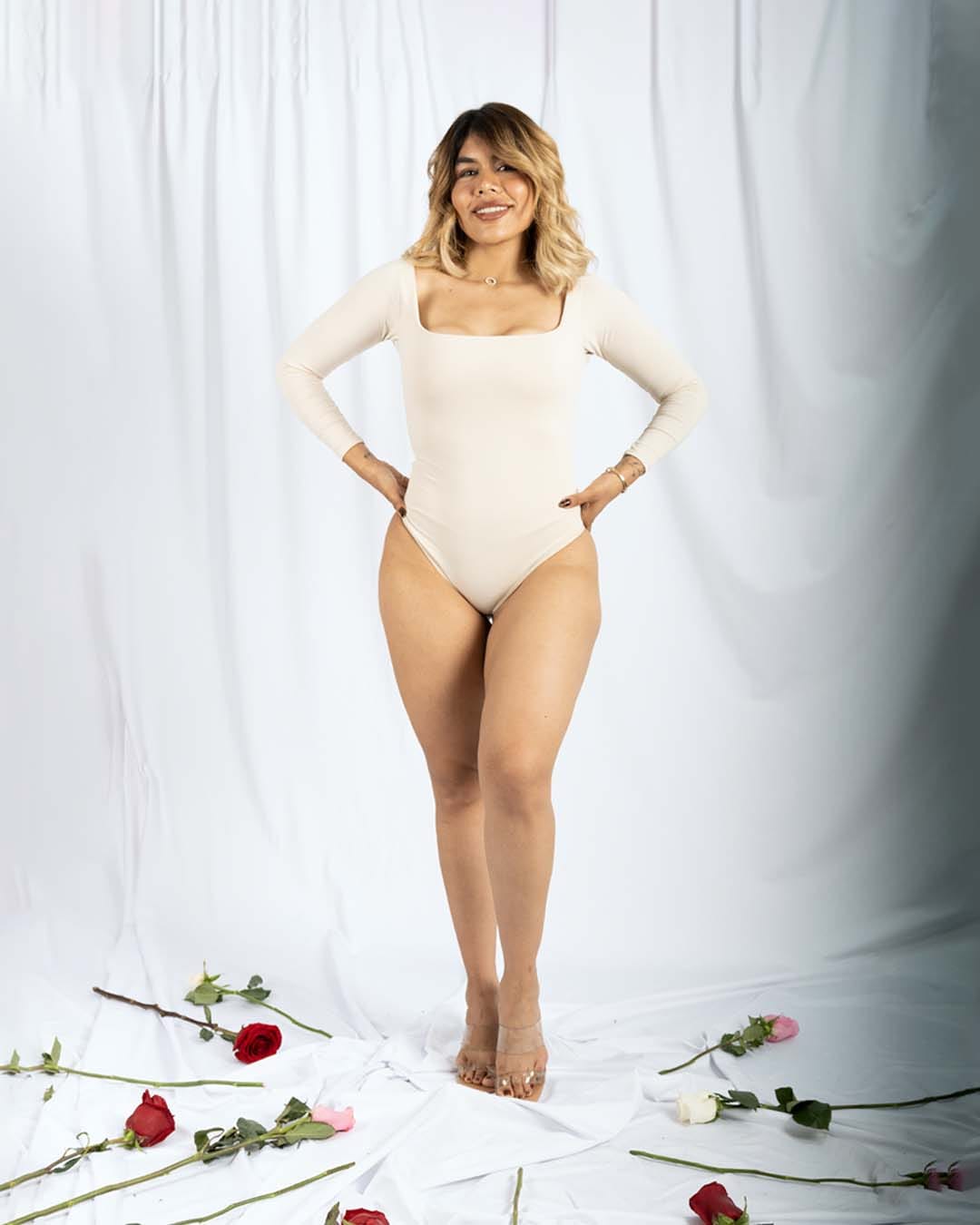 ✨BODY MOLDEADOR CON FAJA MANGA LARGA CUELLO CUADRADO ✨